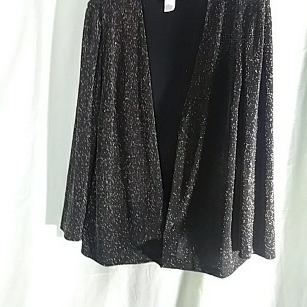 Metallic Open Jacket Size 2x - Picture 3 of 4